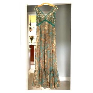 Ranna Gill Anthropologie Maxi Paisley Dress 6